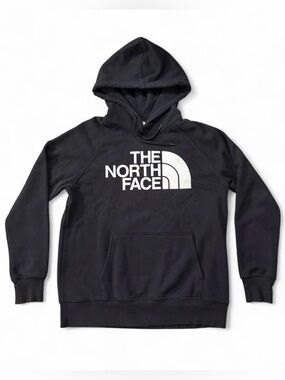 The North Face women’s Sz. M black hoodie with white logo